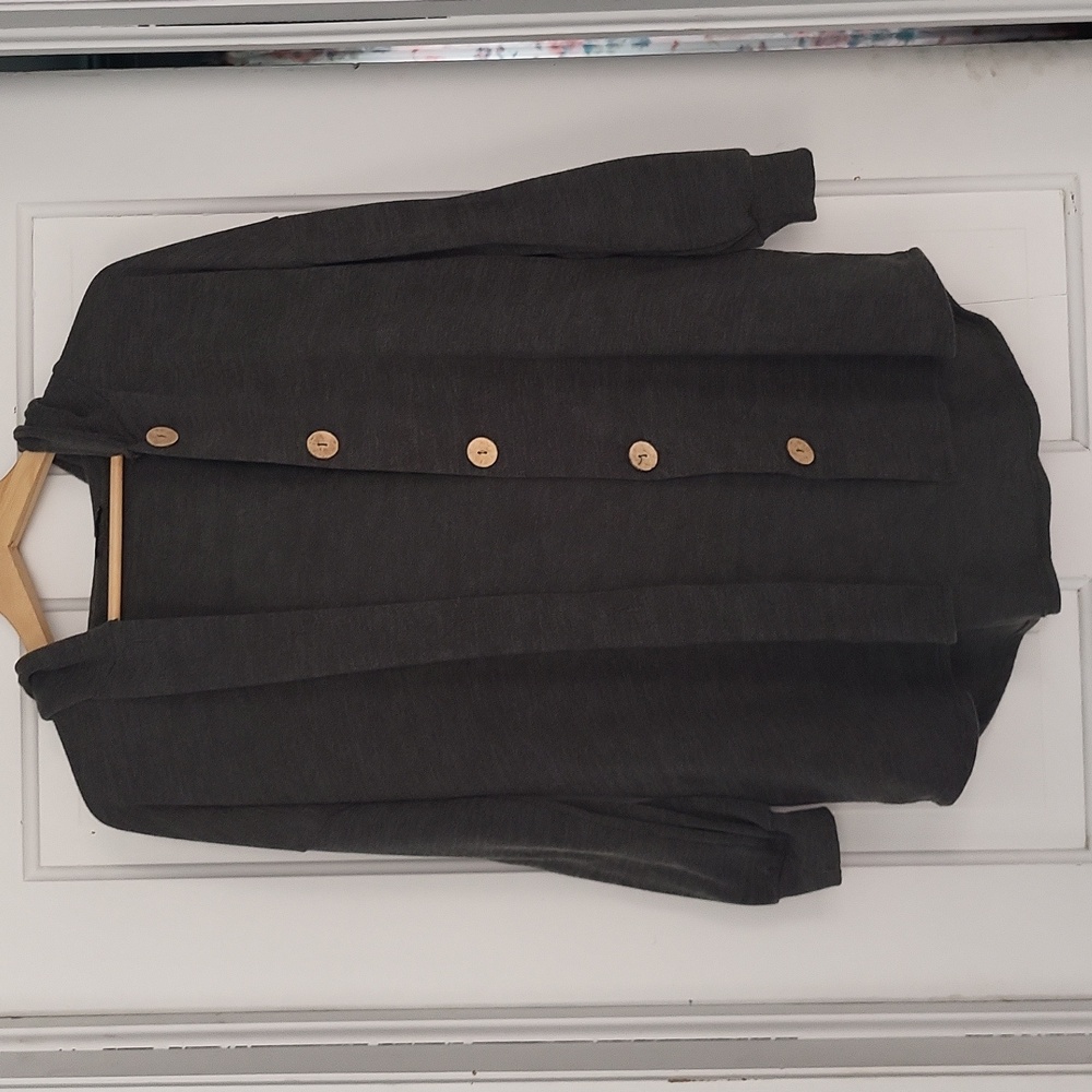 Women's NWOT Heimish dark olive button down cardigan size small